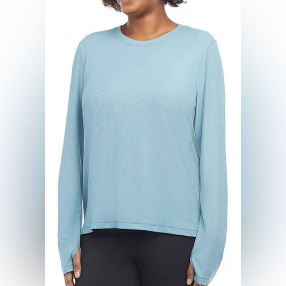 Danskin ribbed long sleeve tee, size small